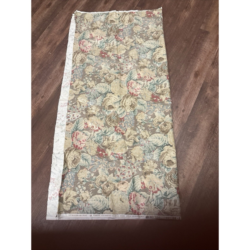 Waverly Lookout Mountain Cabin Fever Floral Cotton Upholstery Fabric 1.5 Yards